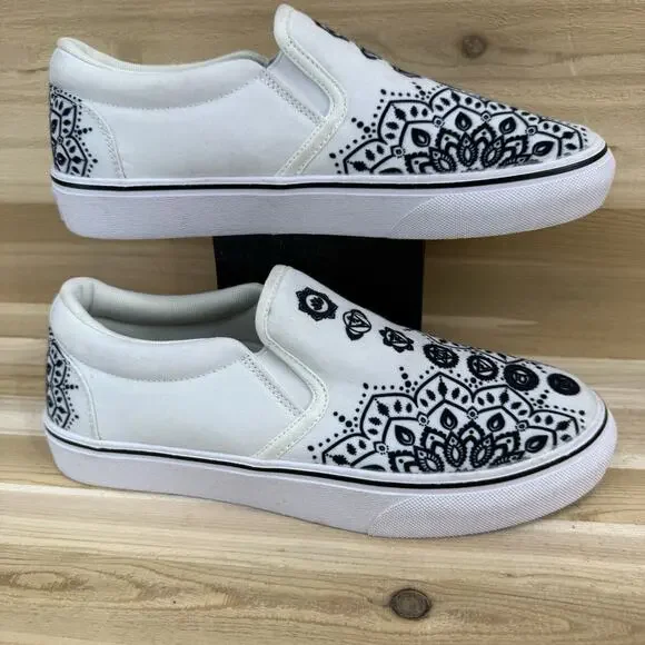 Yes We Vibe Bohemian Slip On Shoes UNISEX Men's 7/Women's 9 - Picture 2 of 16